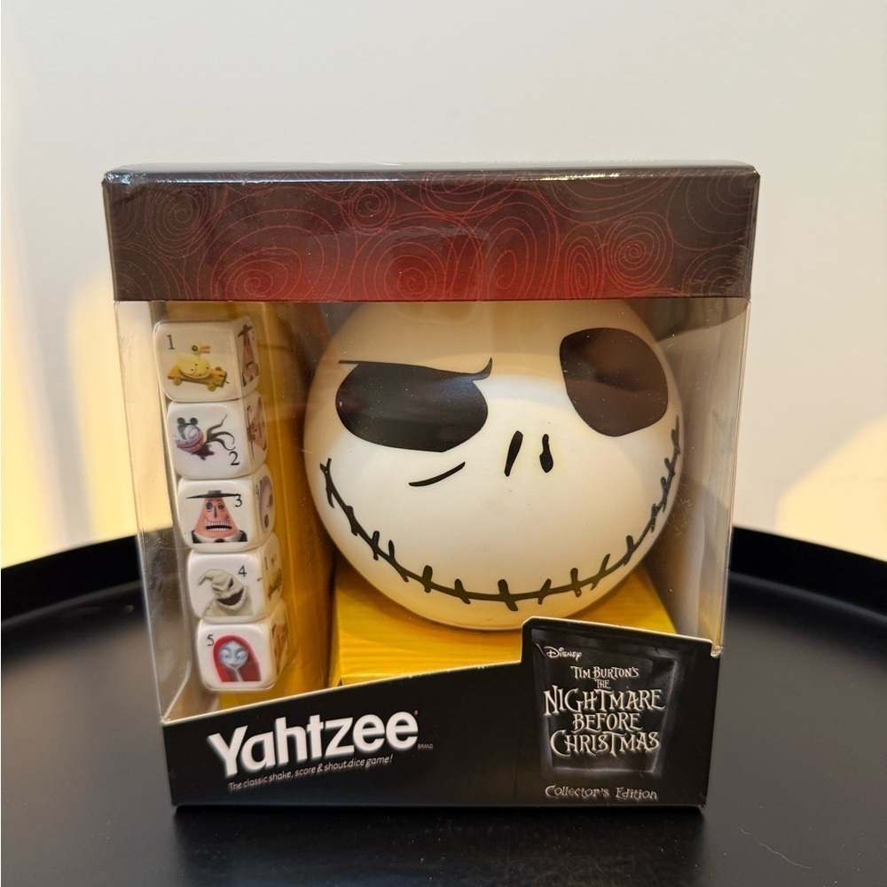 Disney Tim Burton's The Nightmare Before Christmas Yahtzee Game Jack Skellington